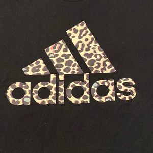Adida t shirt cheetah print